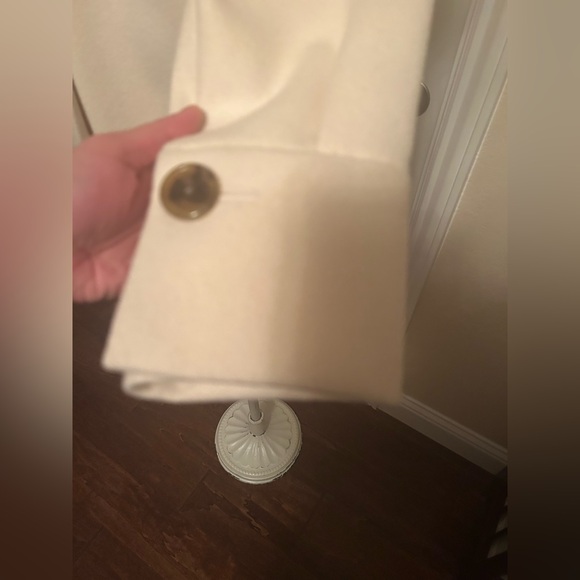 NWT Banana Republic Wool-blend Peacoat XS Off White - Picture 5 of 9